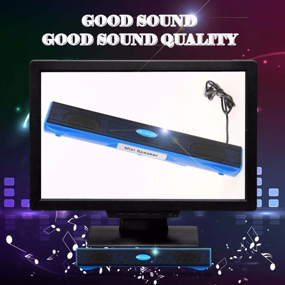 2018 Wired Mini Portable USB Speaker Music Player Amplifier Loudspeaker Stereo Sound Box for Computer Desktop PC Notebook Laptop