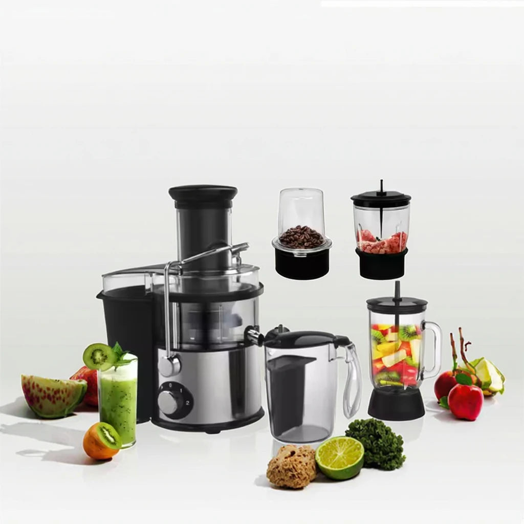 Commercial Multifunction 4 in 1 Juicer Blender Big Mouth Vegetable Extractor Electric Fruit Juicer Food Mixer for Household