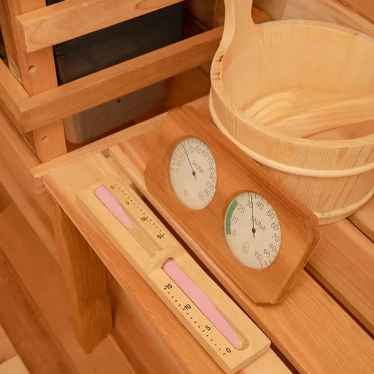 Newly Arrived Outdoor Cube Sauna Canadian Pine Durable Traditional Sauna for 4 People with Accessories