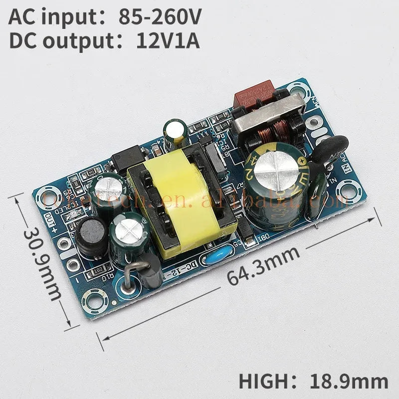 AC 100-240V to DC 24V 6-9A5V12V 24V 36V 48V 1A 2A 3A 4A 8A Power Supply Module Board Switch AC-DC Switch Power Supply Module