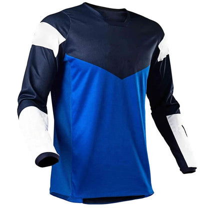 Custom Summer MTB Road Motocross Shirt Men Breathable Mountain Bike Long Sleeve Racing Professional Quick-drying Cycling Jersey
