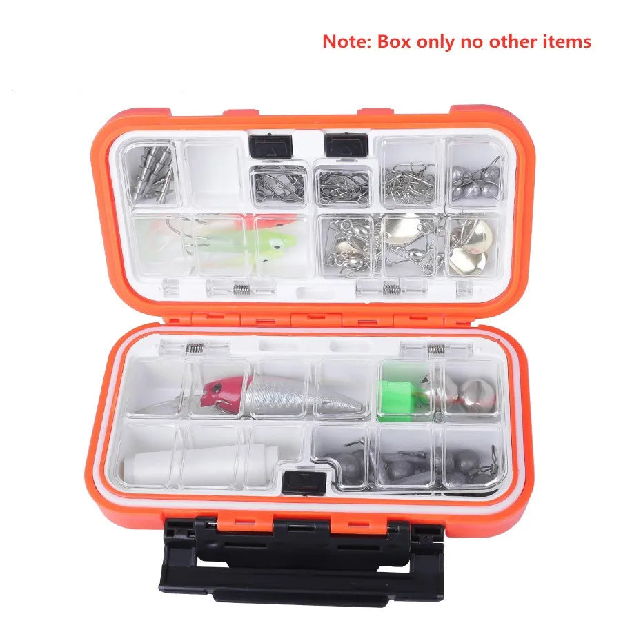 FTK Multifunctional Fishing Tackle Box for Sea Lake River Stream Boat Tools & Bait Storage