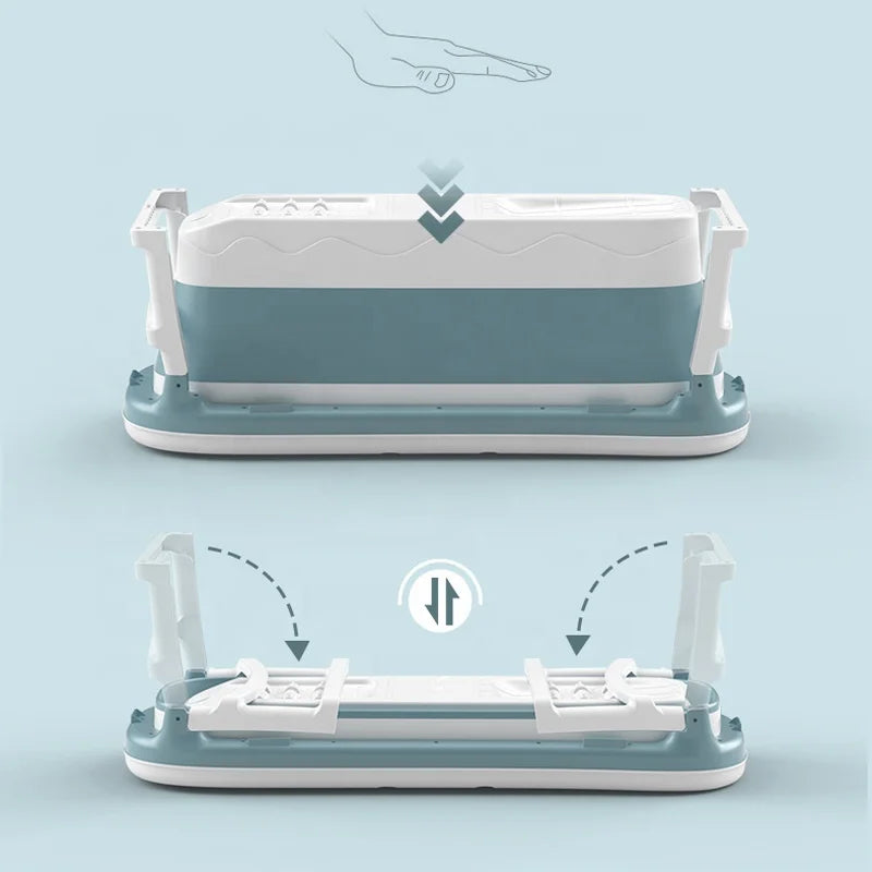 Factory Price Custom Oem Large Folding Movable Plastic Portable Cheap Folding Bathtub for Adults