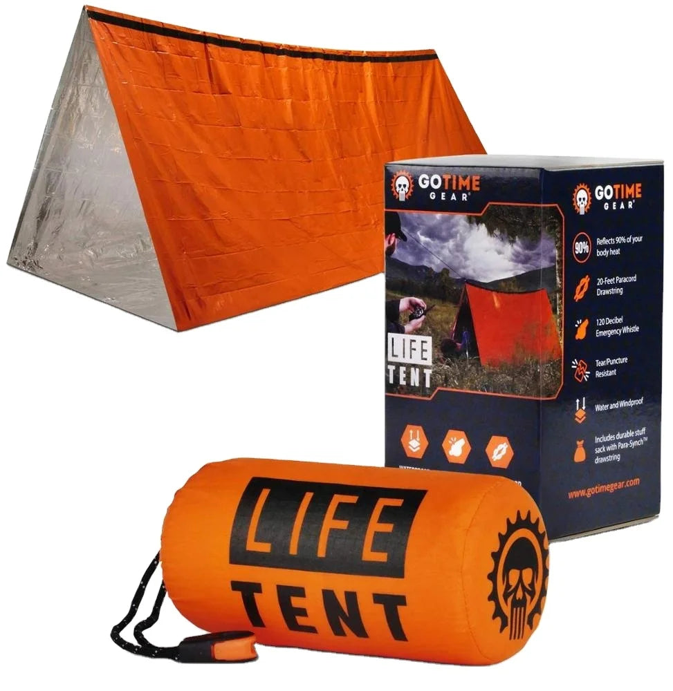 2-Person Waterproof Relief Tube Tent Waterproof Emergency Rescue Survival Shelter Inflatable Tent for Emergency Situation