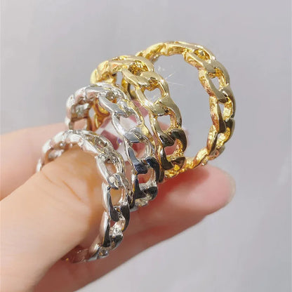 Champagne White Alloy Cocktail Ring Gold Plated Trendy Unisex Fashion Ring Party Daily Wear