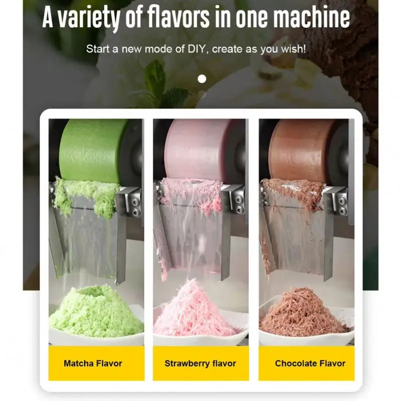 Korea Shaved Mesin Milk Bingsoo Snow Flake Snowflake Ice Cream Shaver Bing Su Making Bingsu Machines Maker