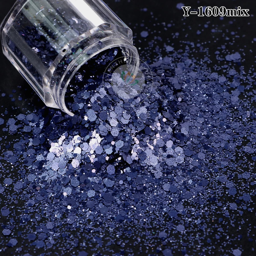 Factory Matt Macaron Colors Nail Sequins Solvent Resistant Non-Toxic Chunky Glitter Bulk Tumbler Snow Globe Epoxy Resin Festival