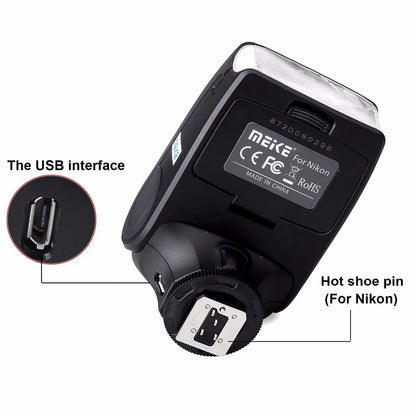 Meike MK320 For Nikon TTL Camera Flash fits Nikon DSLR D600 D610 D700 D750 D810 D800 D3300 D5200 D5300 D5500 D7000 D7100 D7200