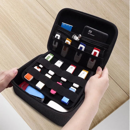 GHKJOK 3.5 inch Large HDD USB Flash Drive external hard disk case Cable Organizer Bag Carry Case usb flash disk GH1603