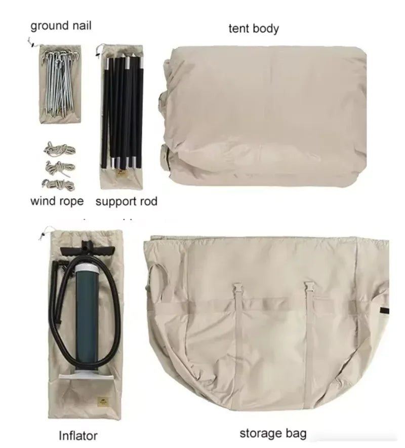 Cotton  Air Tent for Outdoor Camping Inflatable Camping Tent