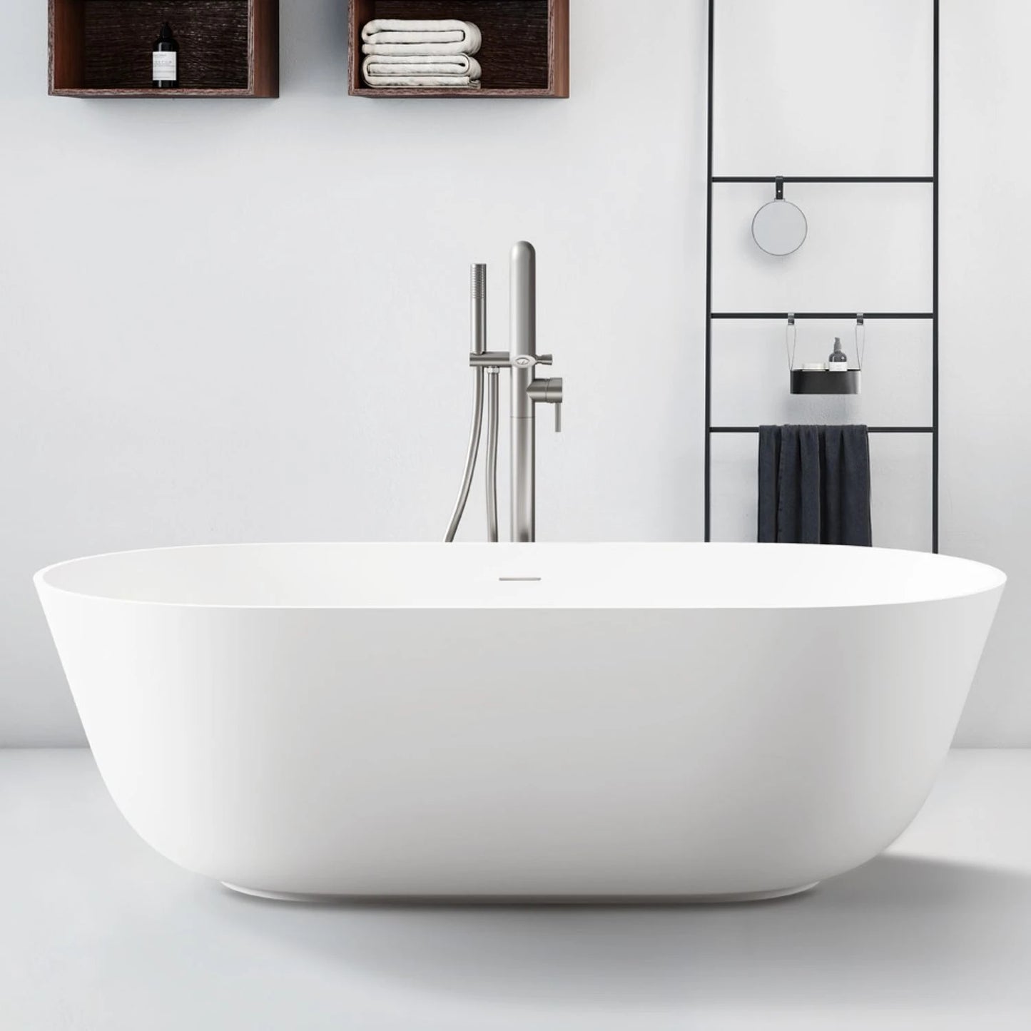 CLASIKAL Factory Direct Sales Hotel Home Independent Luxury Bathtub Material High-quality Artificial Stone Soaking Bathtub