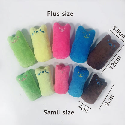Teeth Grinding Catnip Toys Funny Interactive Plush Cat Toy Pet Kitten Chewing Vocal Toy Claws Thumb Bite Cat mint For Cats