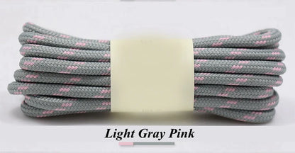 1Pair outdoor sport round shoelaces for boots hiking slip rope shoe laces sneakers shoelace strings100/120/140/160CM 19 Colors