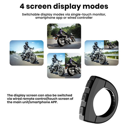 Motorcycle Gps with Carplay Screen BT 5 Inch Waterproof With Android Auto Portable Moto Navigator Carplay Motorcycle System Gps