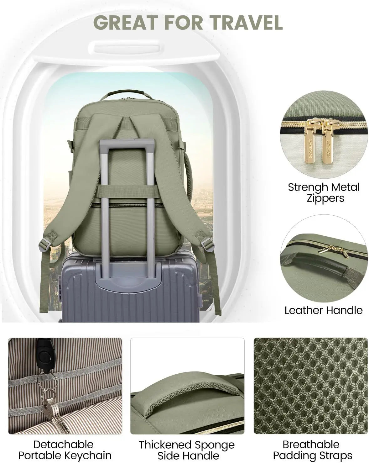 Cross-Border Color-Block Multi-Piece Set Oxford Waterproof Backpack Large Capacity for Business Trip Carry-On Luggage Laptop