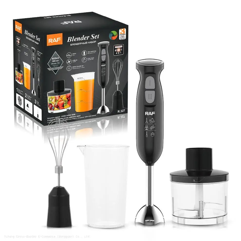 European Regulation Four-in-one - Multi-functional Juicing Mixer Beat Eggs Mince Meat Side Food Hand-held Kitchen Cooking Stick