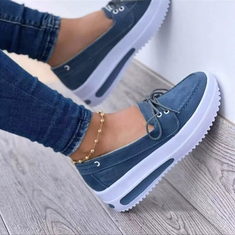 Big Size Autumn and Winter Cotton Shoes for Women, Winter Soft Soled Warm Flat Bottomed Bean Shoes Versatile Women's Shoes