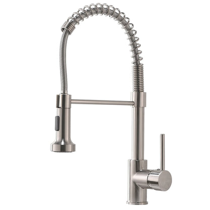 Modern Single-Handle Brush Nickel Faucet Water Saving Kitchen Lavatory Tap Ceramic Valve Single Hole Torneira Banheiro Brass