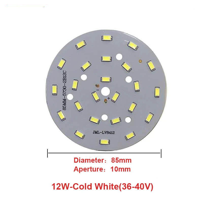 High Brightness LED 5730SMD Lamp Bead Light Board Bulb Round Transformation Light Source 3-18W 32-100MM Tile Wick Modified bulb