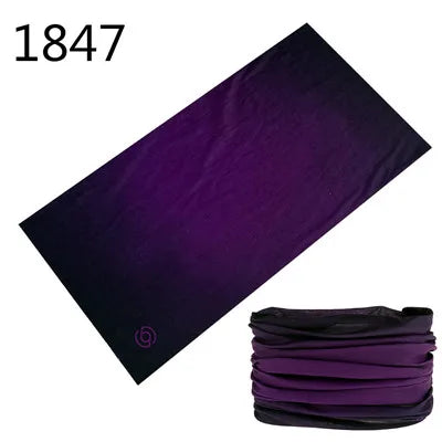 100% Polyester Solid color Microfiber Tubular Multifunction Motorcycle Scarf sports Headband Seamless Tube Bandanas Face Mask
