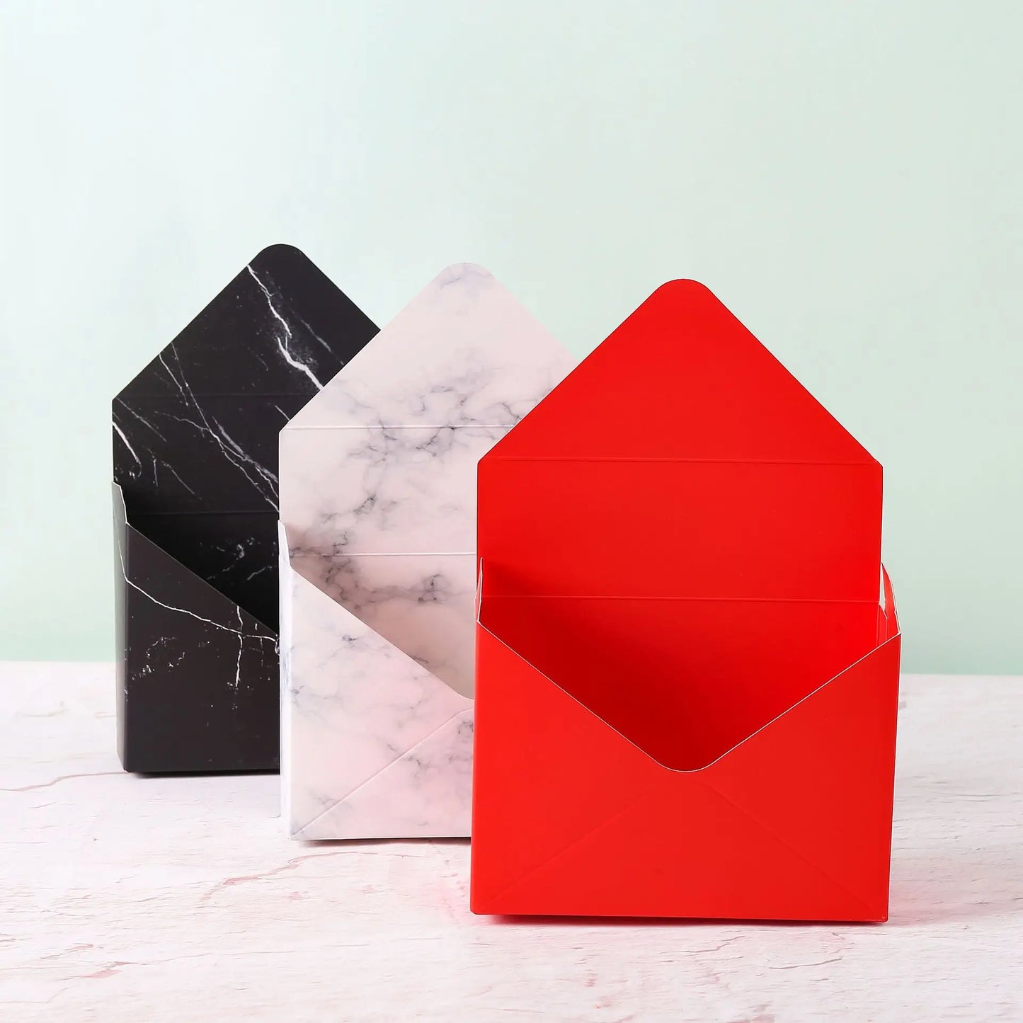Yiwu China Suppliers Cheap Wholesale Folding Envelope Type Cardboard Paper Luxury Envelope Flower Packing Box for Mother's Day