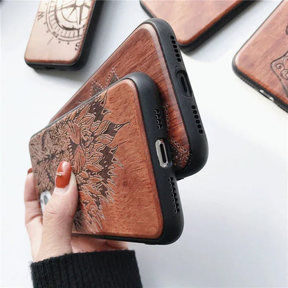 Natural Wood Phone Case For Xiaomi Mi 9 10 11 12 13 14 15 Pro Cover For Xiaomi 15 14 12S 12X 13 Ultra Wood Funda DIY Shell Coque