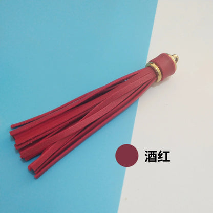 Length 10 cm Leather Tassel Artificial Leather Fringe for Festival Hangings Lantern Bag Bracelet Accessaries