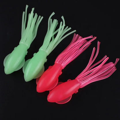 China Fishing Lure Supplier 3in 7.5cm 3g Trolling Squid Fishing Lure Solid Rubber Troll Squid Lure Luminous