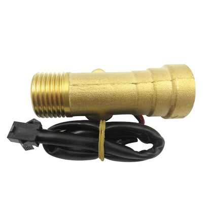 DN15 Male/Female Thread Brass Water Flow Sensor NPN 1/2\" Water Heater Flowmeter with Solenoid Power DC3.5~24V OEM Customizable