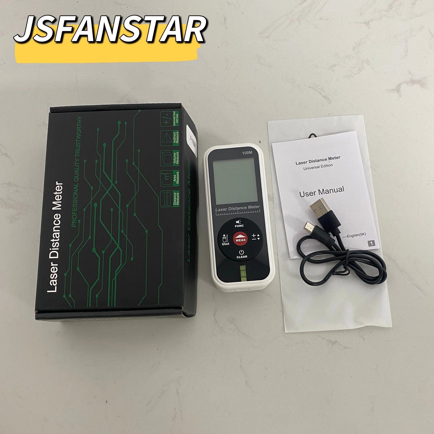50m USB Length Precision Meter Laser Measuring Distance Device Factory High Quality