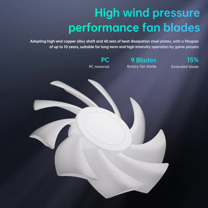 SNOWMAN AK120mm  PC Case Fans Quiet Brushless SYNC ARGB with 1.8W Power USB Interface 5V Heatsink for Computer Cooling Low MOQ