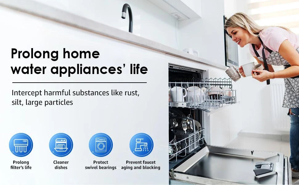 ALTHY PRE-AUTO2 Automatic Flushing Backwash Prefilter Spin Down Sediment Water Filter Central Whole House Purifier System