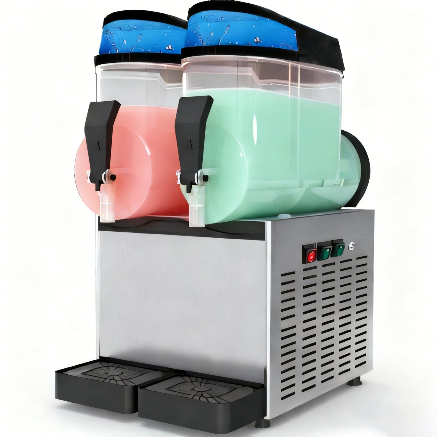 Commercial Portable Fully-Automatic Stainless Steel Slush Machine 24L Capacity Energy Saving 1100W 1-Year Warranty Factory