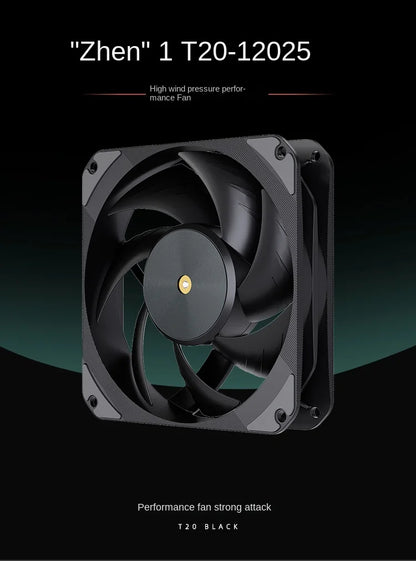 TEUCER T20 Industrial Grade 12V 4Pin 2500RPM PC Case Radiator Fan Ball Bearing High Wind Pressure Cooling Fans S-FDB