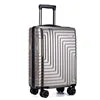 Female Customizable Ultralight Zipper Luggage Case Small Foldable Suitcase with Mute Spinner Wheel Password Box Made From PC