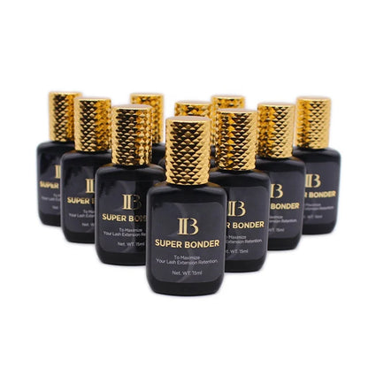 5 Bottles IB Super Bonder Eyelash Extension Glue 15ml IB Primer Professional Clear False Lash Adhesive Makeup Tools Wholesale