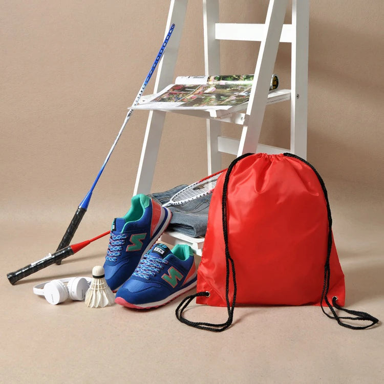 Personalized Logotote Sport Storage Polyester Drawstring Backpack Bag for Kids