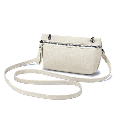 2024 New Underarm Women's Bag Head Layer Cowhide  Luxury Shoulder Crossbody Small Handbag  Ladies Trendy Cell Phone Bag