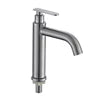 Stainless Steel 304 Basin Faucet Single Cold Water Faucet Tap Single Handle Bathroom Wash Basin Faucet