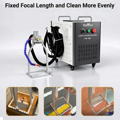 Scotle EU Warehouse 300W Air-cooled JPT 2mj 5mj 15mj Pulsed Laser Cleaning Machine Cleaner for Metal Wood Clean Oil/Paint Remove