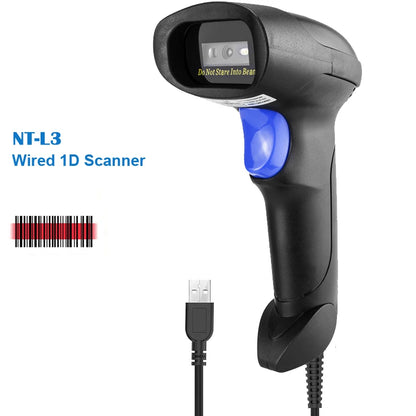 NETUM C750 Barcode Scanner Wireless Bluetooth Pocket USB 1D 2D for Inventory Barcode Reader for Tablet IOS Android-Fast Shipping