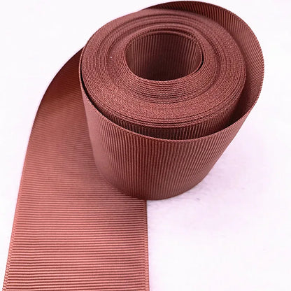5yards 10/15/25/38/50mm Grosgrain Satin Ribbons for Wedding Christmas Party Decorations DIY Bow Craft Ribbons Supplies