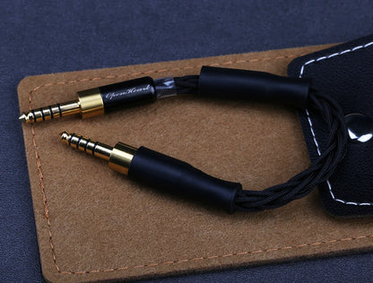 OPENHEART 8 Core High Purity Silver 4.4mm Balanced Male to 4.4mm Balanced Male Audio Adapter Cable 4.4 Male to Male Adapter