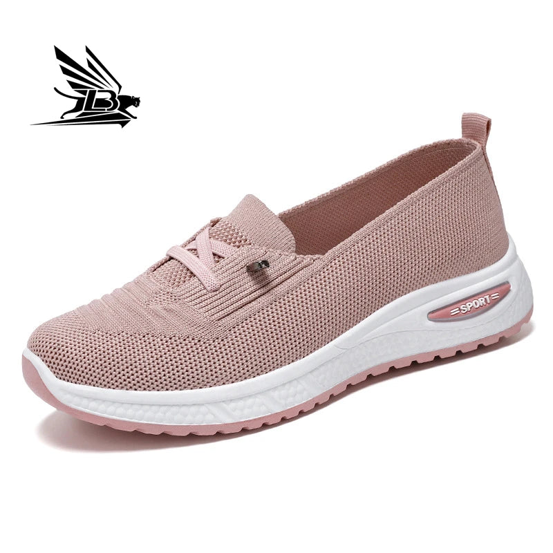 Fashion New Design Women's Shoes Casual Sports Walking Flying Weaving Shoes Women's Running Shoes