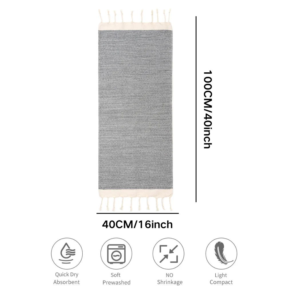 Peshkir Turkish Bath Towel Set 40*100cm 16x40" Fairtrade Cotton Kitchen Household Guest Beach Hotel Quick-Dry Woven China