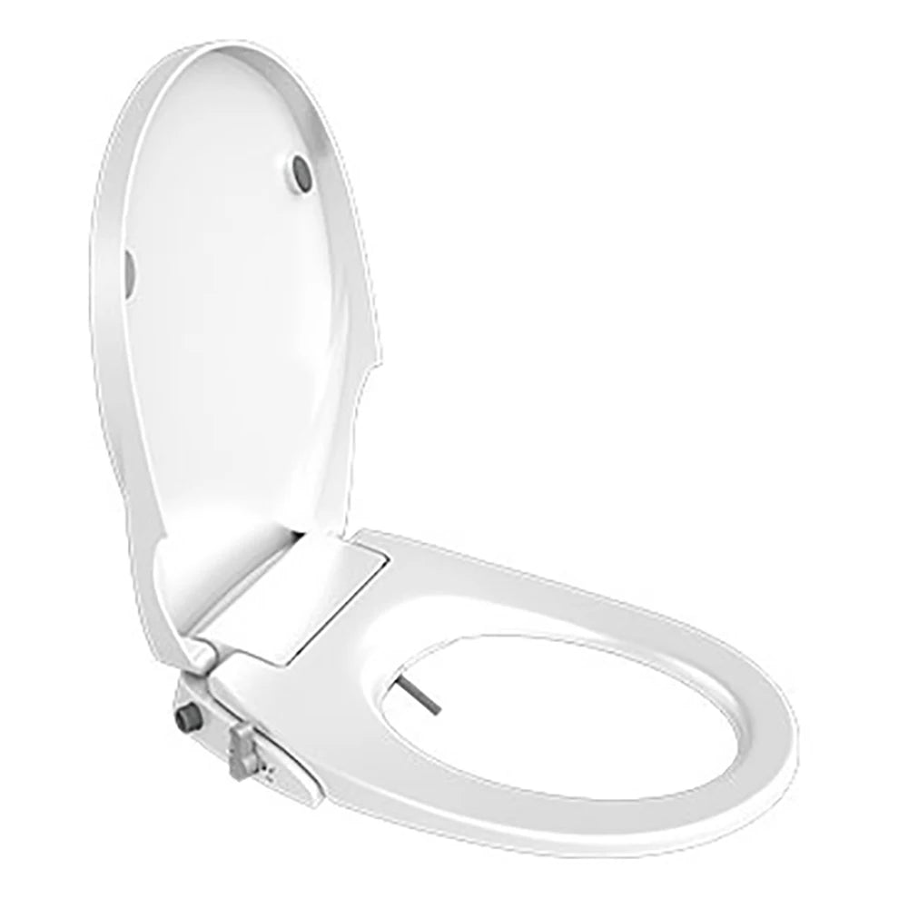 Dual Nozzle Plastic Toilet Seat Cover Vertical Spray Cold Water Eco-Friendly Soft Close Easy Installation Non-Electric Bathroom
