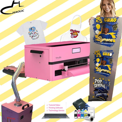 A3 DTF Heat Transfer Printer | Auto Clean White Ink | Fast Bulk Orders Plug & Play Pro Design Dtf Printer for Any Textile Fabric