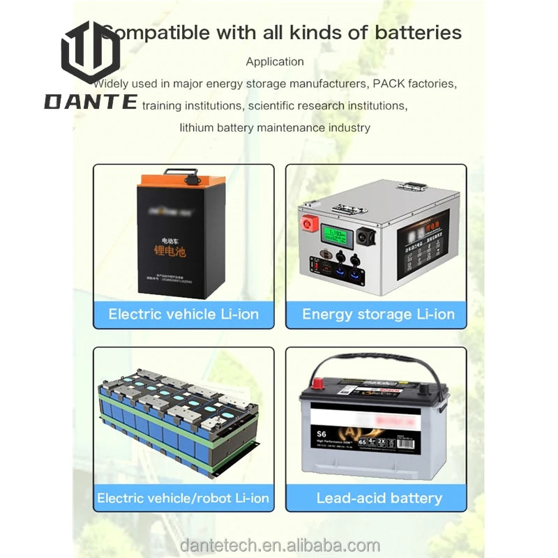 DANTE High Current 120V50A Battery Pack Aging Detection Discharge Meter Electronic Lithium Battery Capacity Tester Instrument