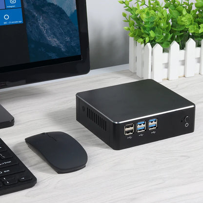 Compact Mini PC Intel Core I7 5500U I5 5200U I3 5005U Windows 10 Linux 300Mbps WiFi Gigabit Ethernet HTPC Thin Client