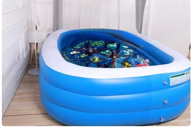 PVCAbove Ground  Inflatable Adult Kids&Adults Folding Swimming Pool for Family Summer Indoor&Outdoor Garden Waterplaying